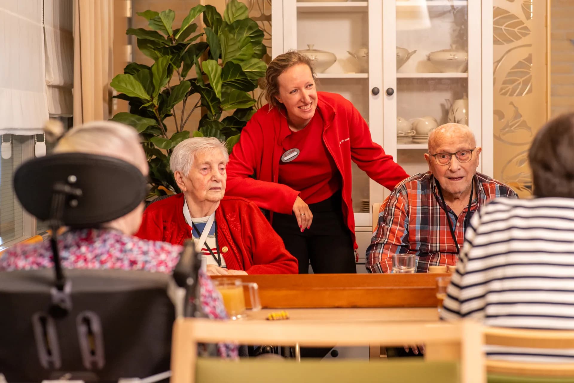 Collega Jente met ouderen